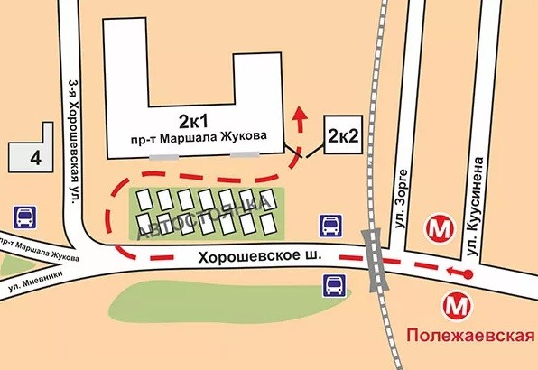 Схема проезда в типографию Принт 24 Москва